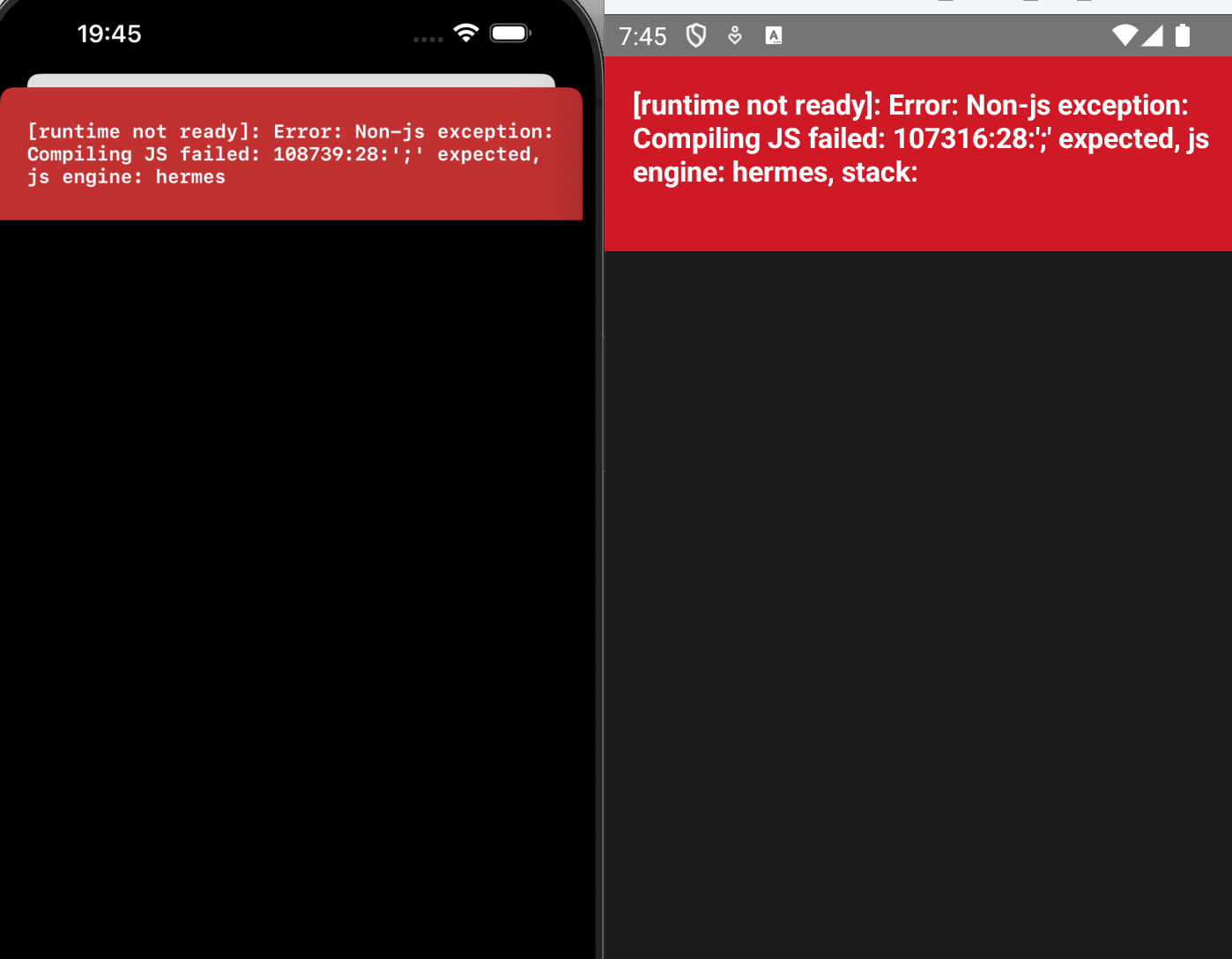 runtime not ready